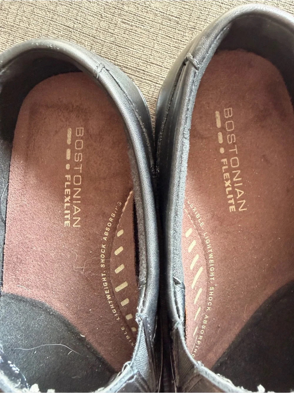 Bostonian Men’s Black Leather Flexlite Loafers Business Casual Size 9M